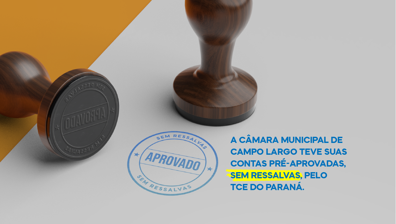 SEM RESSALVAS: Câmara Municipal de Campo Largo teve contas aprovadas sem ressalvas pelo TCE/PR 