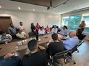 Vereadores em reunião com secretário municipal de Educação Vereadores em reunião com secretário municipal de Educação